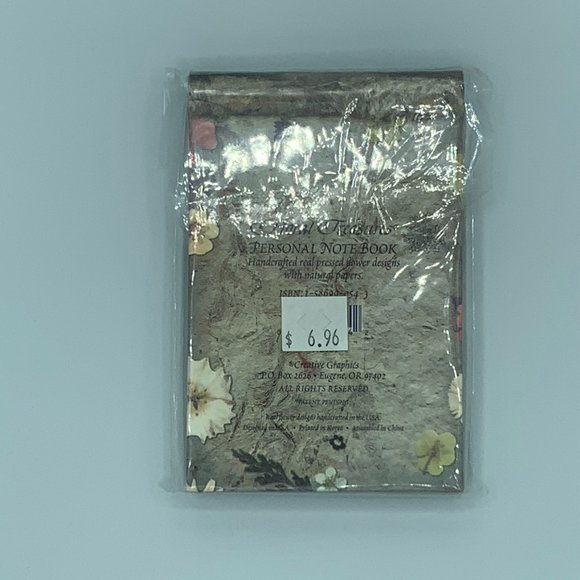 NWT - Small Personal Pressed Flower Notebook - Picture 2 of 2
